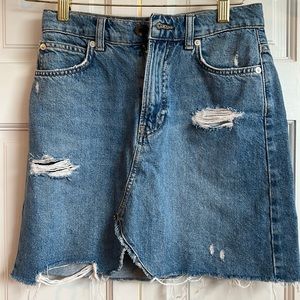 We The Free Mini Jean Skirt